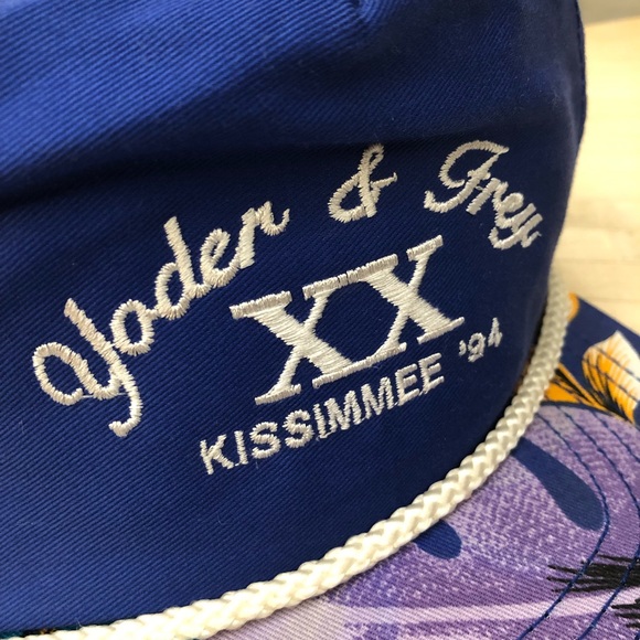 Retro Floral Kissimmee FL Trucker style hat - Picture 4 of 5